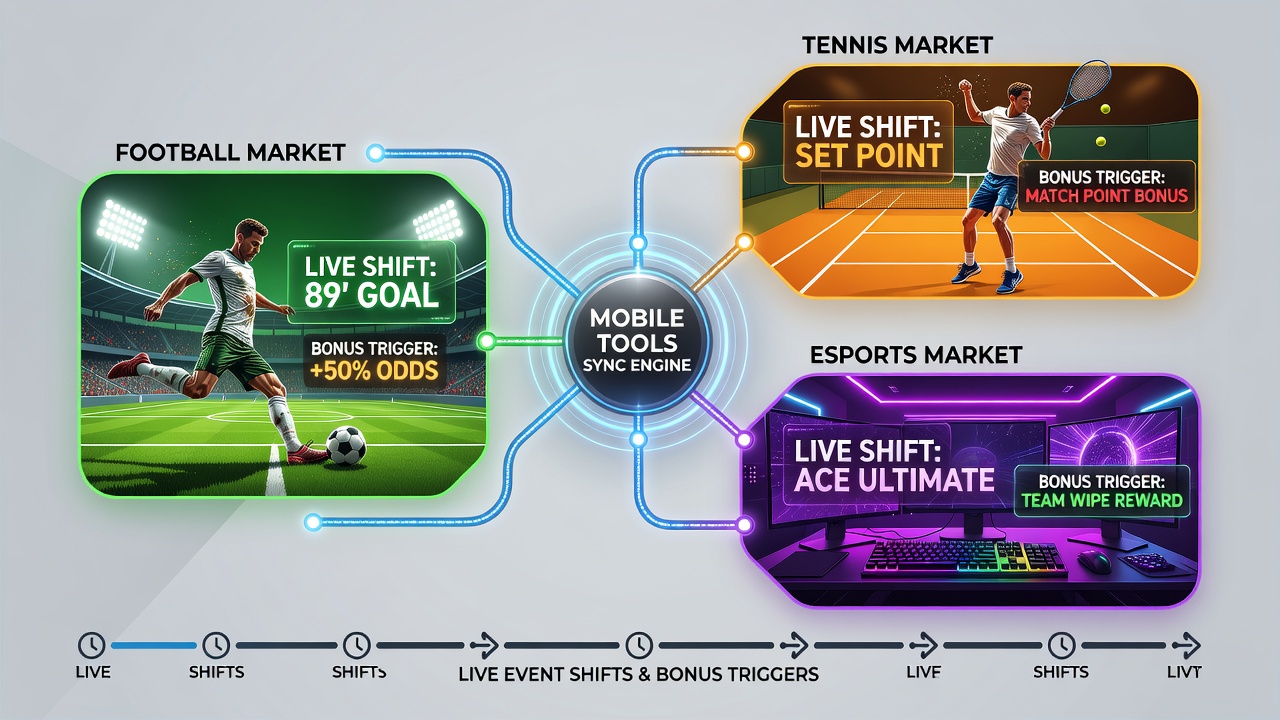 Synchronisation von Bonus-Triggern mit Map-Wechseln in Esports und Satzänderungen im Tennis